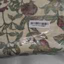 jinchan Floral Area Rug 2x3 Entryway Vintage Washable Indoor Doormat Accent Rug Lightweight Soft Christmas Small Non-Slip Low Pile Distressed Red Green Carpet for Entrance Kitchen Bedroom Bathroom