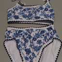 MELYUM High Waisted Bikini Sets for Women Floral Two Piece Bathing Suit Tummy Control Swimsuits Modest Swim Suits 2025 Teens, M