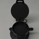 Hamilton Beach Breakfast Sandwich Maker with Egg Cooker Ring, Customize Ingredients, Perfect for English Muffins, Croissants, Mini Waffles, Perfect White Elephant Gifts, Black (25477)