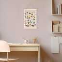 laveliabel Western Cowboy Alphabet Poster Hanger Frame, Western Cowboy Nursery Banner Poster with Wood Hanger, West Alphabet Educational Wall Art Decor for Kids Toddler Baby Boy Room, 12x16in