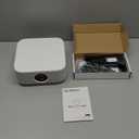 Portable Mini Projector with Electric Focus, NICPOW Full HD 1080P Projector, Bluetooth Movie Projector with Auto Keystone, Two-Way Bluetooth, Ideal for Indoor Outdoor Use, White