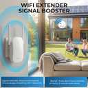 WiFi Extender Signal Booster for Home - 2026 WiFi Signal Amplifier, 1200Mbps Dual-Band (5.8G & 2.4G) WiFi Repeater Signal with Quick WPS Installation, Long Range up to 12880 Sq Ft and 105 Devices