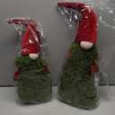 2 Pcs Christmas Gnomes Decorations 26" 22" Gnome Topiary Tree Set Christmas Porch Decor for Indoor Outdoor Home Xmas Front Door Garden Entryway