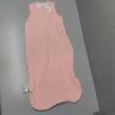 Supersoft Rayon Made from Bamboo Sleep Sack 6-12 Months 0.5 Tog Lightweight Toddler Sleep Sack Baby Wearable Blanket with 2-Way Zipper Summer Unisex Sleeping Bag for Babies (1 Pack) Pink & Gray