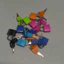 smilixin 16 PCS Suitcase Locks with Keys,Small Luggage Padlocks Metal Padlock with Key,Multicolor Lock Luggage Locks Mini Keyed Padlock for Backpack Boxes Laptop Bag School Gym Locker,23 mm,8 Colors