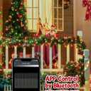 Minetom Color Changing Christmas Lights Outdoor, 198Ft 600 LED Smart RGB String App Controlled, Dimmable Timer Twinkle Christmas Tree Plug in for Xmas Party Decor