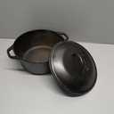 Lodge Cast Iron Dutch Oven with Handle Holders, 5 quart, Black/Red