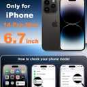FNTCASE for iPhone 14 Pro Max Case Blue: [Compatible with Magsafe] Solid Matte Magnetic Phone Cover with [Full Camera Protection] [Screen Protector] 14FT Military Grade Shockproof Protective