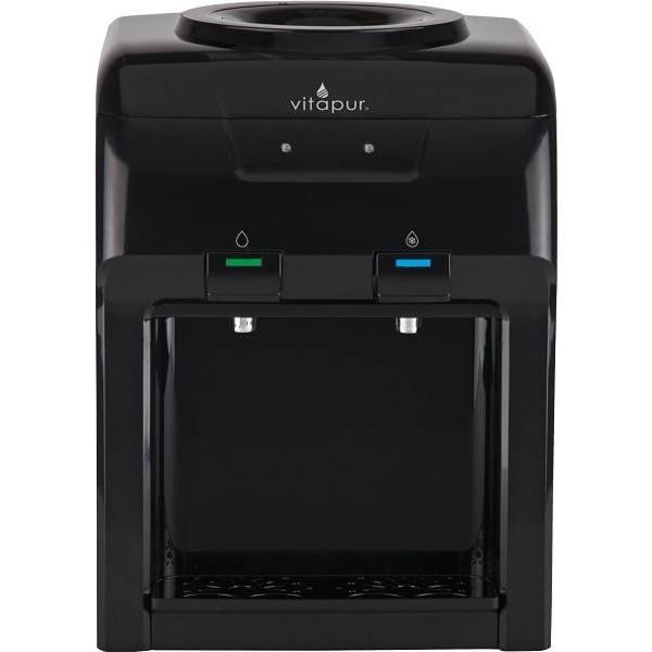 Vitapur 3-5 Gal. Cold/Room Temperature Countertop Water Cooler Dispenser (Black)
