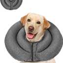 MIDOG Dog Cone Collar for Large Medium Dogs, Soft Inflatable Dog Cone Alternative After Surgery, Adjustable Protective Recovery Cone - Alternative E Collar Does Not Block Vision (Gray,XL,Patented)