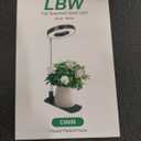 LBW Grow Light for Indoor Plants, Full Spectrum Plant Grow Light with Base, Height Adjustable Plant Growing Lamp with Auto On/Off Timer 6/8/12/16H, 3 Colors,5 Dimming Levels, for Small Plants, Black