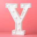 LED Marquee Letter Lights Y Alphabet Light Up Marquee Number Letters Sign for Wedding Birthday Party Battery Powered Christmas Lamp Night Light Home Bar Decoration