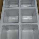 CONNOO 6 Pack Square Glass Vase 5" x 5" x 5", Clear Bulk Flower Vases for Centerpieces, Square Glass Cube Vase Floating Candle Holders for Wedding Party Home Decor