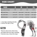 Dog Knee Brace, Breathable Dog Leg Sleeve to Stop Licking, Adjustable Elbow Pads for Dogs Front Back Leg, Dog Elbow Protector for Post-Surgery Recovery Elbow Injuries, Medium, Grey