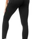 THE GYM PEOPLE Women's Scrunch Butt Lifting Yoga Pants High Waisted Stretch Athletic Workout Leggings with Pockets (Large, Black)