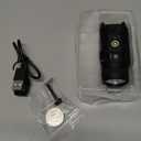 Gmconn 1250 Lumen Tactical Flashlight Red Laser Light Combo, Rechargeable Pistol Light with Strobe/Momentary Compatible with Picatinny