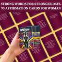 QUOKKA Badass Affirmation Cards for Women  95 Fierce Daily Motivational Messages to Awaken Power, Boost Confidence, and Uplift Mindset  Self Care and Mental Strength Gift for Her