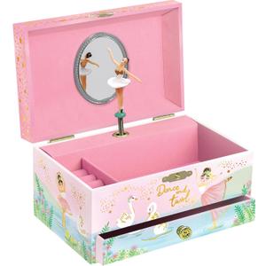 Giggle & Honey Musical Ballerina Jewelry Box for Girls - Kids Dancing Ballerina Music Box with Mirror, Ballet Gifts for Little Girls, Jewelry Boxes, Childrens Birthday Gift, Ages 3-10,Twirling Ballerina