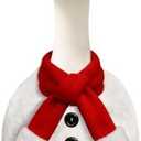 Fuzzivator Christmas Porch Goose Outfits Snowman Goose Outfit Winter Porch Goose Outfit for 23" Christmas Party Winter Outdoor Patio Yard Lawn Garden,No Scarf