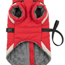 Fleece Lining Dog Hoodie with Harness Built in,Extra Warm Small Dog Jacket in Winter Puppy Coats with Drawstring Hooded,Orange, M, Pink