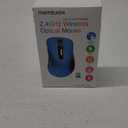 memzuoix 2.4G Portable Wireless Mouse, 1200 DPI Mobile Optical Cordless Mice with USB Receiver for Computer, Laptop, PC, Desktop, MacBook, 5 Buttons, Blue