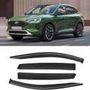Window Rain Guards for 2020-2025 Ford Escape, Window Visor Guard Vent Wind Shade Deflector Rain Shield Protector Sun Visor for 20-25 Escape (Not Fit Active, Outside-Mount, 4 Pieces