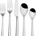 Towle Living Wave Flatware Service for 4, 20 Piece Set, 18/0 Stainless Steel, Silverware Set