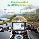 Carpuride W502 Motorcycle GPS Wireless Portable Carplay/Android Auto Waterproof Car Stereo, 5" IPS Touch Screen with Dual Bluetooth, Navigation/Siri/G00gle Assistant for Motorbike