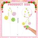 3 x 6 Pcs Pastel Christmas Tree Ball Picks 14.9 Inch Macaron Color Balls Ornaments for Christmas Tree Topper Xmas New Year Winter Holiday Wedding Home Decorations