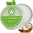 2 x Dog Paw Balm & Nose Balm, Lick-Safe | All-Natural Moisturizer with Organic Coconut Oil | Quickly Nourishes and Repairs Dry, Cracked Paws | Vet-Recommended for Hot & Winter Protection (2.0oz)