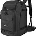 Unigear Ski Boot Bag Backpack for Helmet 50L/70L, Goggles, Gloves, Skis, Snowboard & Accessories (Black)
