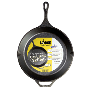 Cast Iron 13.25" Seasoned Cooking Skillet Kitchen Cookware Frying Pan, Black