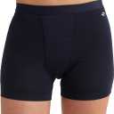 saalt Leakproof Teen Sport Shorts Period Underwear - Soft-Stretch, High-Rise, Machine Washable (Small, Midnight Sky - Super Absorbency)