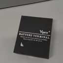 Vgate 12-Way AGM Post Terminal Ends, Battery Terminal Connector Clamps, 8AWG up to 4/0(XL) AWG Gauge, Positive & Negative for SAE/DIN/EN Tapered Top Post