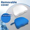 Hot Tub Booster Seat for Adults, Quick-Drying Portable Cushion with Weighted Module for Quick Sinking, Suitable for Hot Tub Booster Seat, Inflatable Hot Tub, Pool (2 Pack Blue)