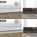 Gaahing Aluminum Floor Transition Strip, 2Pcs 35.4in x 3.9in, Matte Silver