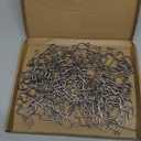 100PCS Christmas Light Hooks for Gutter Guards with Perforated or Mesh, Stainless Steel Hanger Clips for Hanging Outside Christmas Lights Strings, Outdoor Windproof Anti-Slip Metal Hooks 