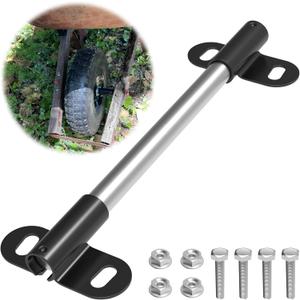 Heavy Duty Wheelbarrow Axle Bracket Set Compatible with 5/8 Wheelbarrow Axles Wheelbarrow Axle Shaft and Bracket Wheelbarrows Spare Part Include Bolt and Nut