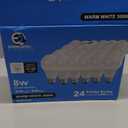 Energetic 24 Pack LED Light Bulbs 60 Watt Equivalent, A19 Warm White 3000K, E26 Base, Non-Dimmable, 8W 760lm, ETL Listed
