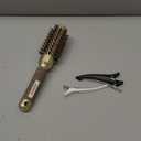 AIMIKE Round Brush for Blow Out, Small Round Hair Brush Nano Thermal Ceramic & Ionic Tech, for Blow Drying & Styling, Curling and Shine - 2.4 inch Barrel w/Boar Bristles