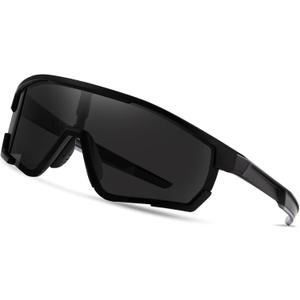 Cycling Sport Polarized Sunglasses UV Protection for Youth,Men & Women,Ideal for Running Baseball Skiing & Softball
