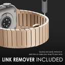 [RECOMMENDED by NYT Wirecutter] Stainless Steel Band Compatible for Apple Watch Band Ultra 3/2/1 49mm Series 11/10 46mm/42mm Series 9/8/7 45mm/41mm Series SE/6/5/4 44mm/40mm Series 3/2/1 42mm/38mm (Original Gold)