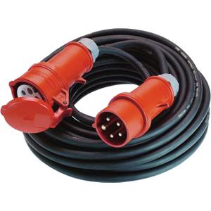 Bachmann 346.171 CEE Extension Cable, 10 m, 5G4, 32A, Black and Red