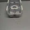 Snackle Box Container, Stainless Steel Portable Snack Containers with Lids, 6 Compartment Divided Serving Tray, Clear Storage Organizer for Fruit Candy Nuts Veggie, Perfect for Road Travel Party