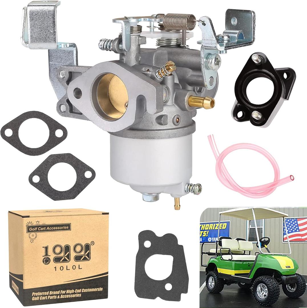10L0L Carburetor for Yamaha G2 G5 G8 G9 G11 1985-1995 4-Cycle/Stroke Gas Golf Cart, Replace OEM J38-14101-00 J38-14101-01 J38-14101-02, Durable Golf Cart Carburetor Replacement