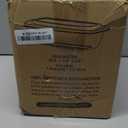 M MCIRCO 6-Piece Glass Loaf Pan with Lids Set, Meatloaf Pan With Airtight Lids, Loaf Pan For Bread, Cake, Pastries, Easy Grip, Fridge-to-Oven (1800ML/1.9Qt/ 7.2 Cups)