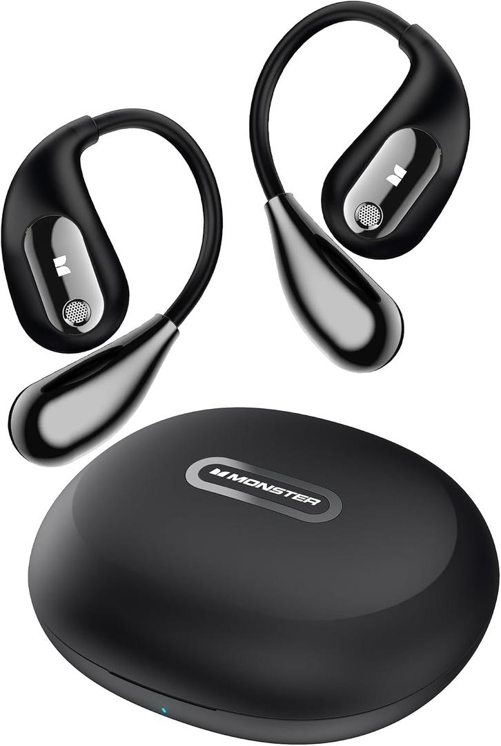 Monster Open Ear AC210 Headphones, Wireless Headphones Bluetooth 5.4 Earphones Stereo Sound,32H Playtime, HD Clear Calls,Fast Charging Touch Control