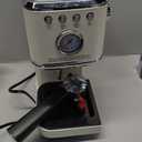 CHULUX Slim Espresso Machine with Milk Frother, 20 Bar Professional Italian Pump Espresso Coffee Machine for Home Cappuccino & Latte Maker, Stainless Steel, Creamy