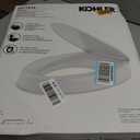 KOHLER 25875-0 Hyten 3" Height, Elevated Soft Close Elongated Toilet Seat, Contoured Seat with Grip-Tight Bumpers, Quick-Attach Hardware, No Slam Toilet Seat, White