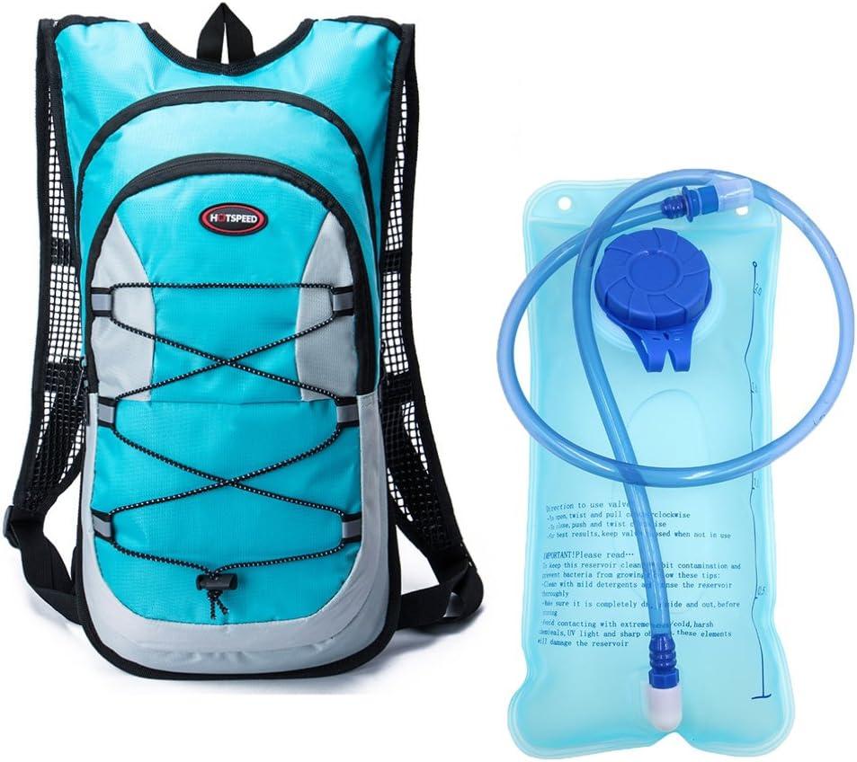 Monvecle Hydration Pack Water Rucksack Backpack Bladder Bag Cycling Bicycle Bike/Hiking Climbing Pouch + 2L Hydration Bladder